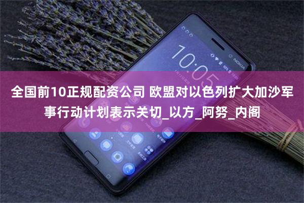 全国前10正规配资公司 欧盟对以色列扩大加沙军事行动计划表示关切_以方_阿努_内阁