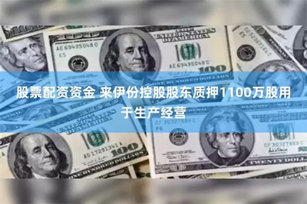 股票配资资金 来伊份控股股东质押1100万股用于生产经营