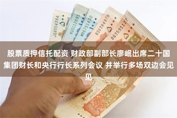 股票质押信托配资 财政部副部长廖岷出席二十国集团财长和央行行长系列会议 并举行多场双边会见